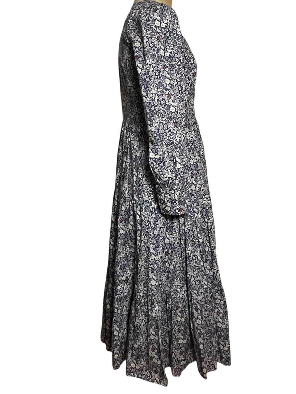 J Crew x Liberty Long Tiered Dress Liberty® June's Meadow Ditzy Floral Midi 2 - Picture 8 of 16
